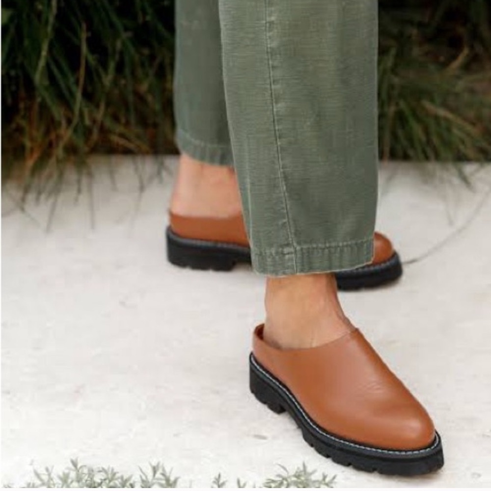 Jenni Kayne Leather Lug Mule - Canyon Size 38 - Picture 3 of 14